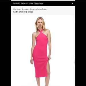 Aritzia Wilfred Cayenne Halter Dress